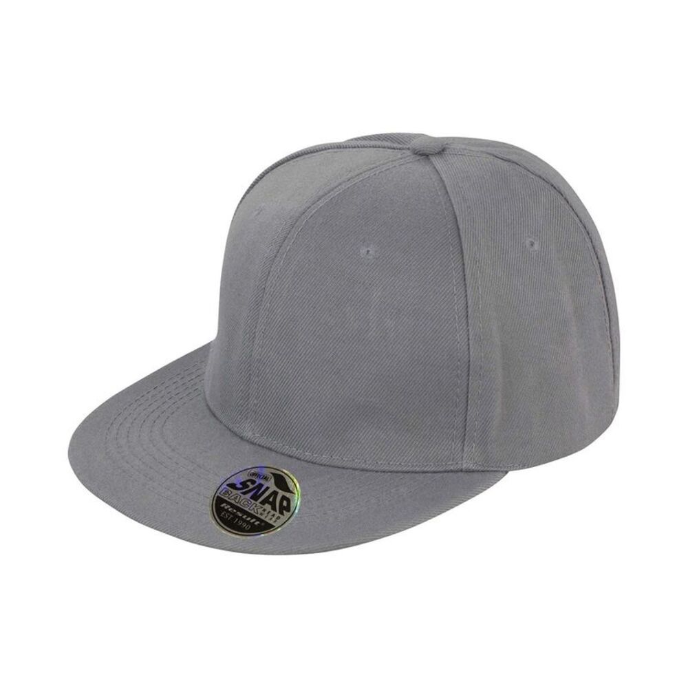 Result Headwear Bronx Original Flat Peak  Cap / Heather Grey